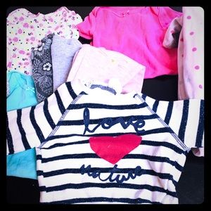 BUNDLE LOT of Girls Clothes 9-12 months